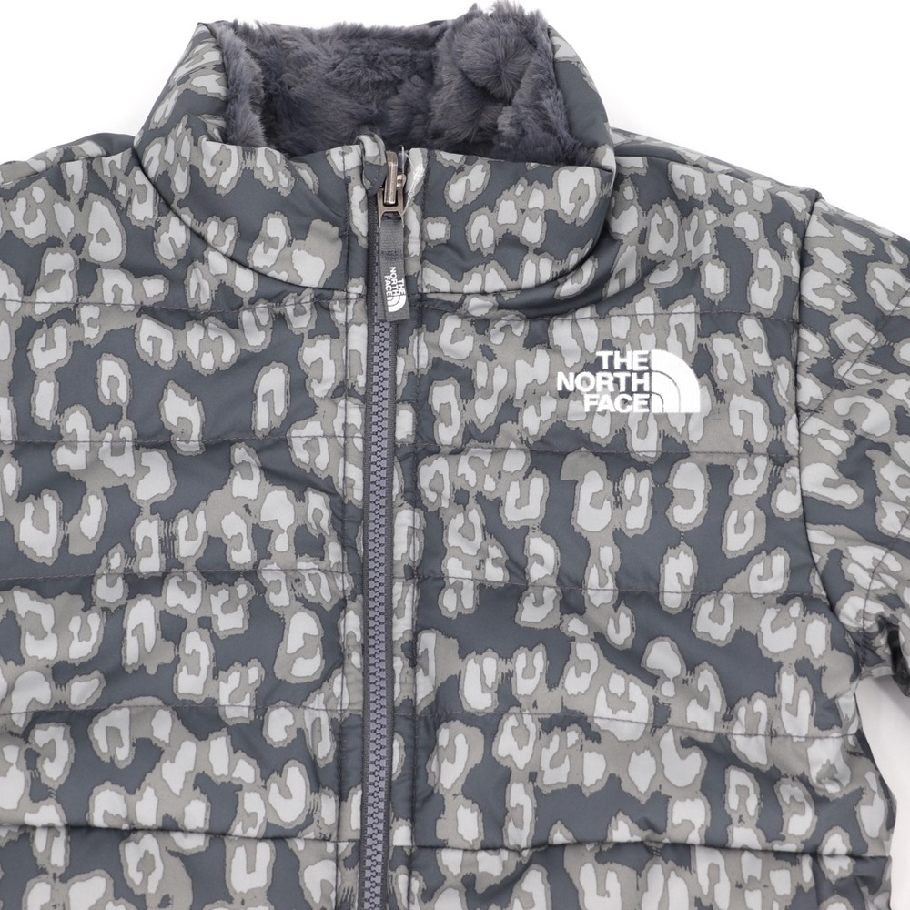 New The North Face Medium 10/12 Youth Girls Mossbud Swirl Jacket Grey - Picture 15 of 16